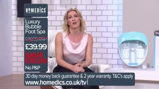 HoMedics Luxury Bubble Foot Spa DRTV [upl. by Swane]