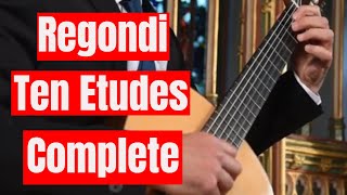 Regondi  Ten Etudes  Complete [upl. by Hgeilyak58]