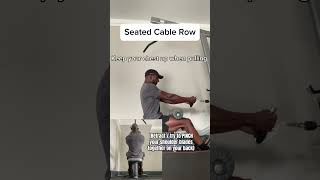 How To Seated Cable Row [upl. by Scholz347]