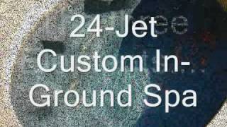 BUILDING INGROUND CUSTOM GUNITE SPAS 800 7665259 wwwepoolscapescom [upl. by Yramliw]