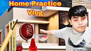 Home Practice vlog 😌 Cricket vlog and cricket equipment [upl. by Ahsuat]