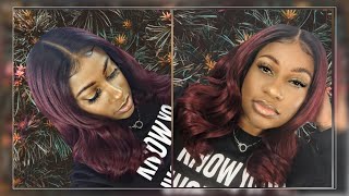 RED VELVET HAIR Outre Audrina Melted Hairline Lace Front Wig  Sams Beauty [upl. by Civ]