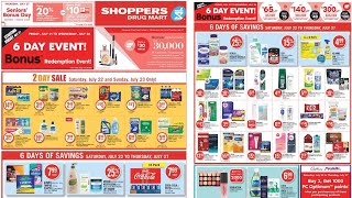 Shoppers Drug Mart Flyer Canada 🇨🇦  July 22  July 27 [upl. by Altis887]