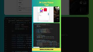 JV Color Picker Tool Source Code colorpicker shorts tools codes webdevelopment [upl. by Erej]