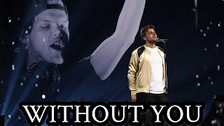 Avicii  Without you  Live vocals by Sandro Cavazza from Avicii Tribute Concert [upl. by Redla742]