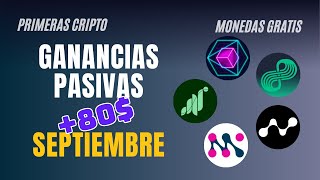 💸 He ganado 80 en Ingresos Pasivos con estos proyectos DePIN y de criptomonedas en Septiembre 2024 [upl. by Rosemaria]