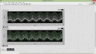 Labview Acquisition of ECG and Filtering using WAVELET TRANSFORM [upl. by Acinej]