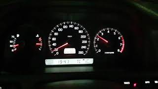 98  Volvo V70 23 T5  Acceleration 0170kmh [upl. by Hgielar]