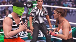 Ronda Rousey vs The Mask  WWE 2K24 [upl. by Nazus454]