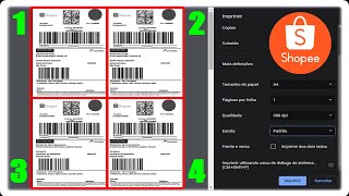 Como imprimir várias etiquetas Shopee na mesma folha imprimir várias etiquetas Shopee de uma só vez [upl. by Lennej]