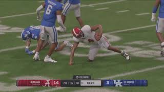 College Football 25 match Alabama vs Kentucky [upl. by Mell]