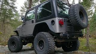 Jeep TJ 4L with Flowmaster Exhaust [upl. by Nhguav]