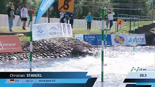 Christian Stanzel Germany U23 Semi Final  2024 ICF CanoeKayak Slalom Junior amp U23 World Champs [upl. by Vinia]