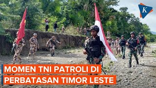 Bersenjata Lengkap Prajurit TNI Patroli Bareng Tentara Timor Leste [upl. by Akiner205]