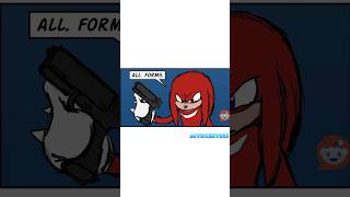 Knuckles Keeps A Strap On Him COMICDUB knuckles sonic memes [upl. by Cristabel]