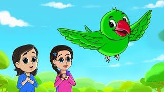 Mera Tota  Main Mittu Tota  मेरा तोता मैं तोता  FunForKidsTV  Hindi Rhymes [upl. by Yuma]