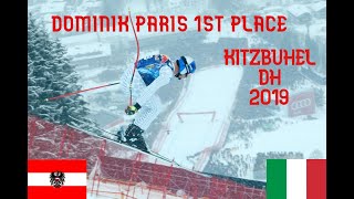 DOMINIK PARIS WINS IN KitzbühelStreif SKI WC 2019 HD [upl. by Ilsel]