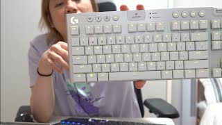 Logitech G915  Black vs White Tactile vs Clicky TKL vs FullSize Decisions decisions [upl. by Ateloj]