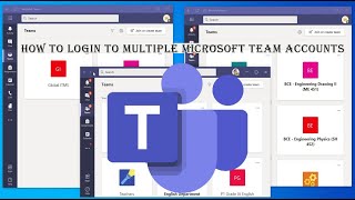 How to Login to Multiple Microsoft Team Accounts  How to Open Multiple Instances of Microsoft Teams [upl. by Nirmak440]