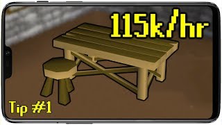 EZ Oak Bookcase Construction  OSRS Mobile Tip 1 [upl. by Okin593]