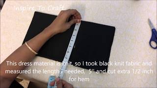 DIY How to Lengthen a Short Dress [upl. by Naerol332]