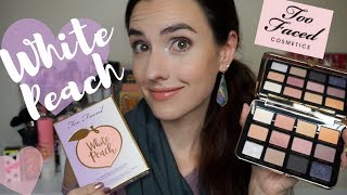 NEW Too Faced White Peach Palette  Swatches  A Quick Tutorial [upl. by Aralc]