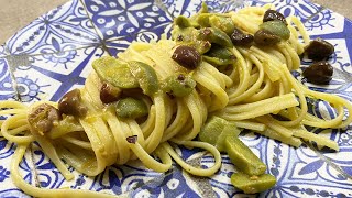 PASTA POMODORINI GIALLI ED OLIVE [upl. by Aineg]