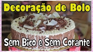 Decorando Bolos sem Bico e sem Corante edusaloti [upl. by Lock]