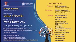 Symposium quotValue of Booksquot  World Book Day  23 April 2024  New Delhi [upl. by Zins96]