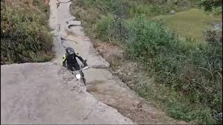 Riding on the fallen footpaths in Vietnam [upl. by Nipahc]