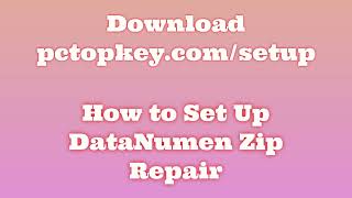 How To Download and Install DataNumen Zip Repair Manual [upl. by Simona223]