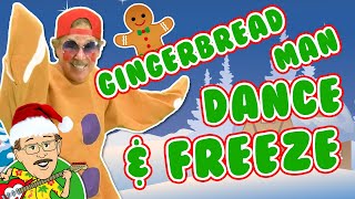 Gingerbread Man Dance and Freeze Vol 2  Jack Hartmann  Holiday Freeze Dance [upl. by Macgregor]