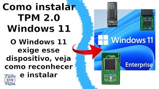 Atualização do Windows 11 instalar o TPM 20 Trusted Platform Module como atualizar o Windows 10 [upl. by Lladnew]