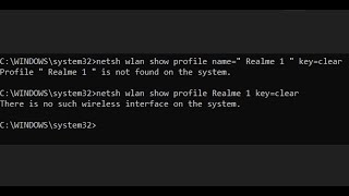 Fix CMD Command To Show WIFI Password Is Not Working There Is No Such Wireless Interface On System [upl. by Keven]