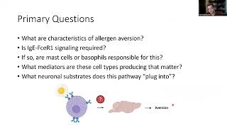 Nathaniel D Bachtel Immune sensing of food allergens promotes avoidance behavior [upl. by Ric]