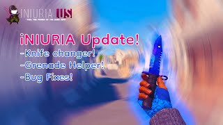 NEW iNIURIA UPDATE Knife Changer amp Grenade Helper [upl. by Ogirdor]