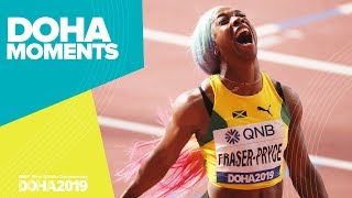 ShellyAnn FraserPryce  The Athlete Journey  World Athletics Championships 2019  Doha Moments [upl. by Noirda420]