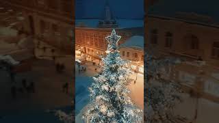 Christmas In Košice Slovakia  Kosice Slovakia 4K  Slovakia Walking  shorts [upl. by Eldwin]