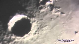 Copernicus Moon crater in shadow Astronomy video [upl. by Eerual858]