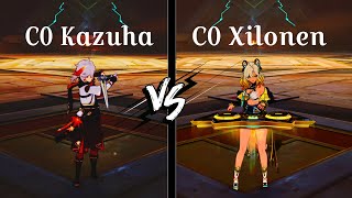 Who is the BEST SUPPORT C0 Xilonen vs C0 Kazuha   Genshin Impact [upl. by Yajiv]