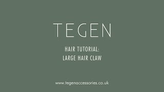 Quick How To Large Hair Claw in Dark Tokio  Tegen Accessories [upl. by Inasah]