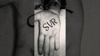 First time tattooing on the palm  svr letters tattoo 9394088110 tattoo kadapa svr palm short [upl. by Sinclair]