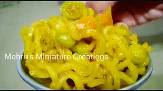 ഞാനുണ്ടാക്കിയ miniature veg noodles ഒന്നു കണ്ടു നോക്കിയേ😋😋 Malayalammehrusminiaturecreations [upl. by Elrahc475]