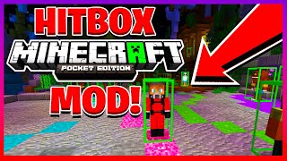 How To Get The HitBox MCPE MOD  Minecraft PE Win10XboxPS4Switch [upl. by Ahsemad]