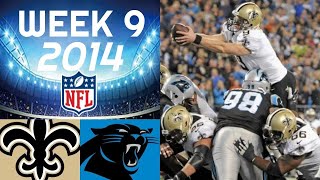 Saints vs Panthers  NFL 2014 Week 9 Highlights [upl. by Elpmid]