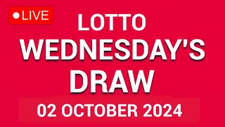 The National Lottery Lotto Draw Live results from Wednesday 02 October 2024  tonights lotto [upl. by Blanch]