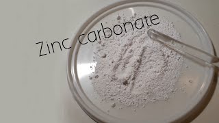 Synthesis of basic Zinc Carbonate [upl. by Luoar]