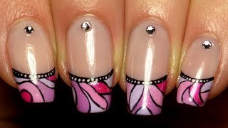 nail art french manucure mosaïque colorée [upl. by Bennink]