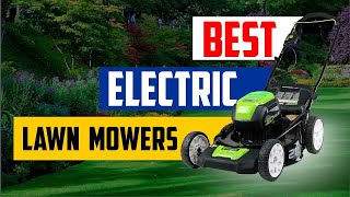 Top 5 Electric Lawn Mowers in 2024 👌 [upl. by Okiek]