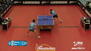 Bundesliga 2017 2018 Simon Gauzy Ochsenhausen vs Kou Lei Grenzau [upl. by Etnuaed]